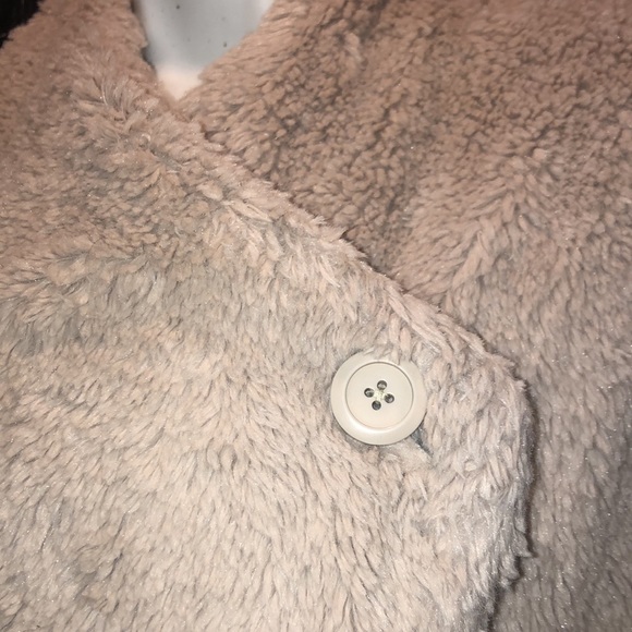 BB Dakota Faux Shearling Coat Jacket w Zipper Pockets XS - Picture 5 of 8